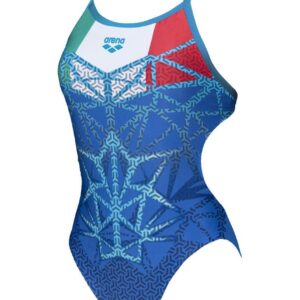 Arena Girl's Bishamon Challenge Back One Piece - Italy-0