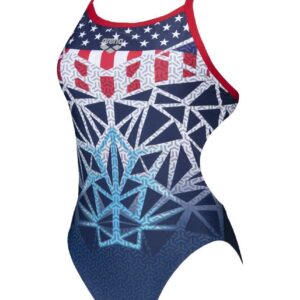 Arena Girl's Bishamon Challenge Back One Piece - USA-0