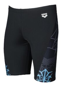 Arena Men's Bishamon Jammer - Black/ Turquoise