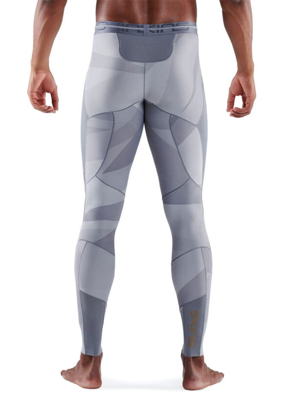 SKINS Series-5 Men’s Long Tights – Grey Geo