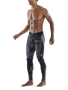 SKINS Series-5 Men's Long Tights - Black Geo