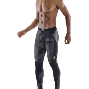 SKINS Series-5 Men's Long Tights - Black Geo-0