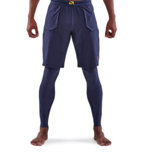 SKINS Series-5 Men's T&R Long Tights - Navy Blue-0