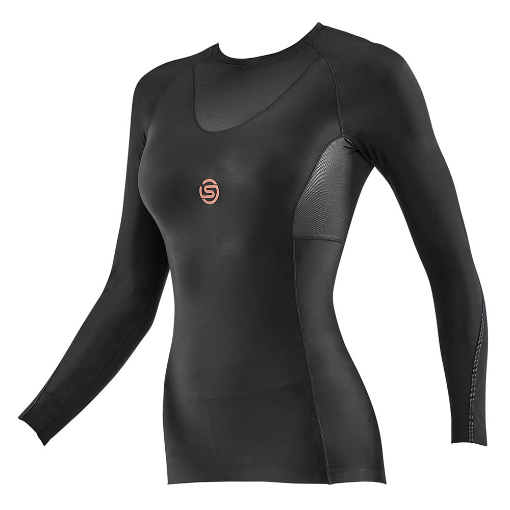 SKINS Series-5 Womens Long Sleeve Top - Black-547896