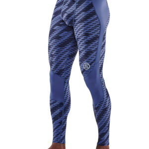 SKINS Series-3 Mens Long Tights - Blue Geo-0