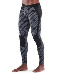 SKINS Series-3 Mens Long Tights - Black Geo