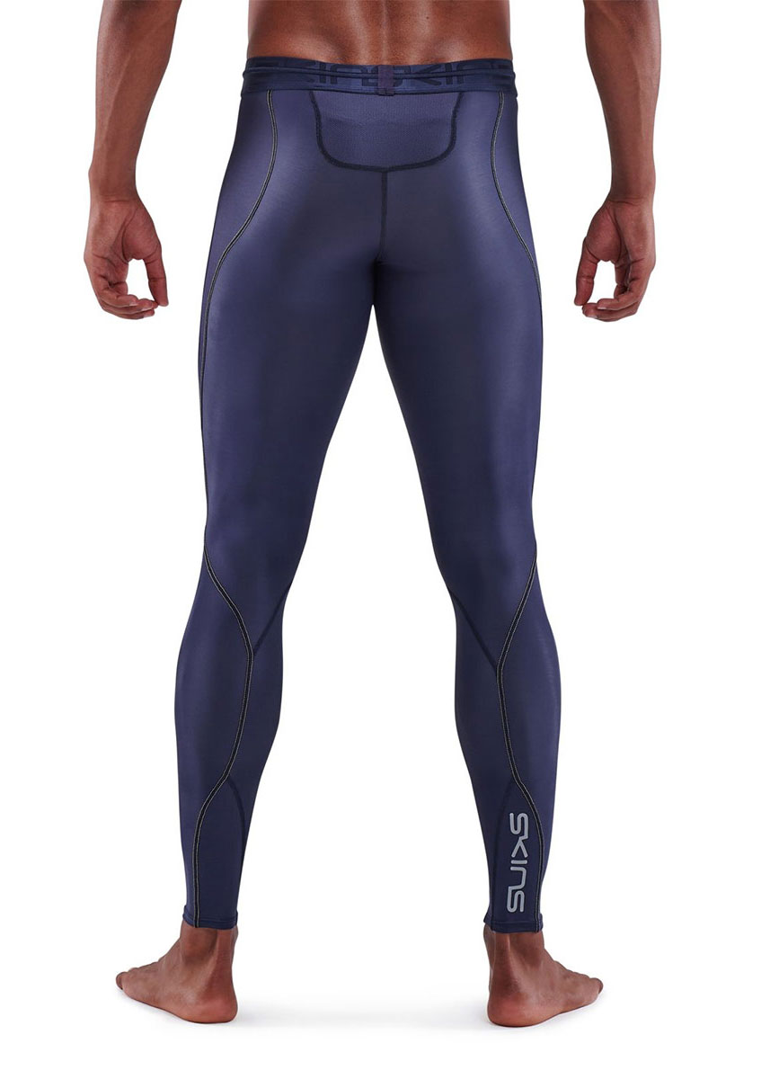 SKINS Series-3 Mens Long Tights - Navy Blue-brand