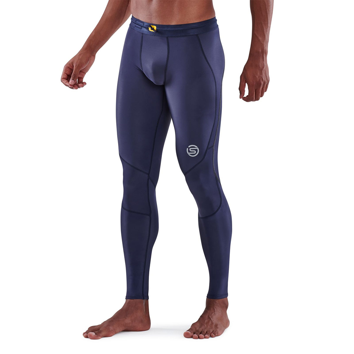 SKINS Series-3 Mens Long Tights - Navy Blue-549672