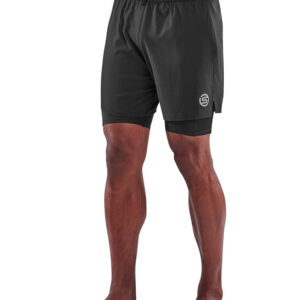 SKINS Series-3 Mens Superpose Half Tights - Black-0