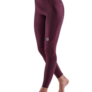 SKINS Series-3 Womens Skyscraper Tights - Burgundy-0