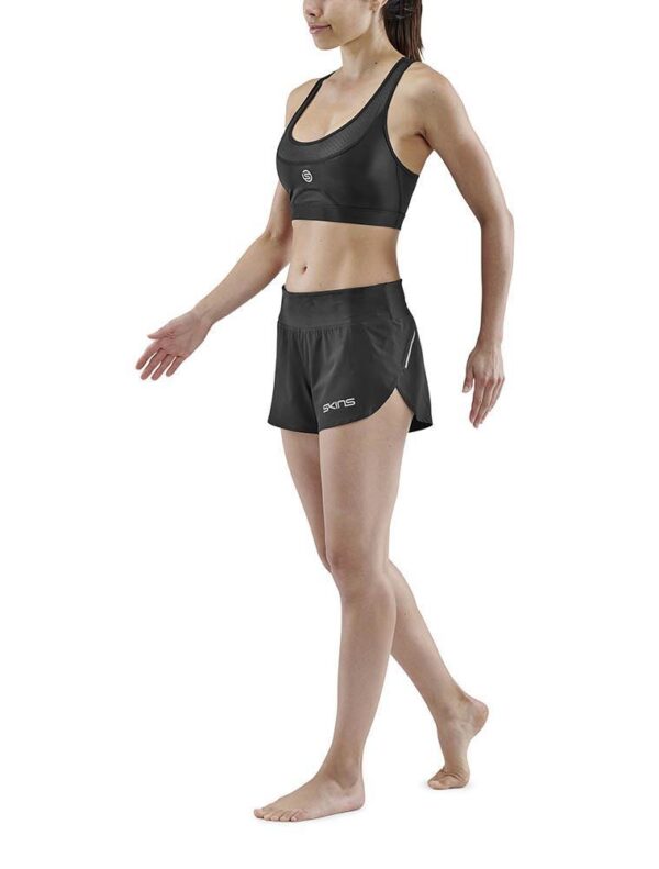 SKINS Series-3 Womens Run Short - Black-0