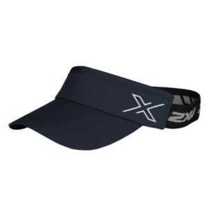 2XU Unisex Performance Visor - Midnight/ White-0