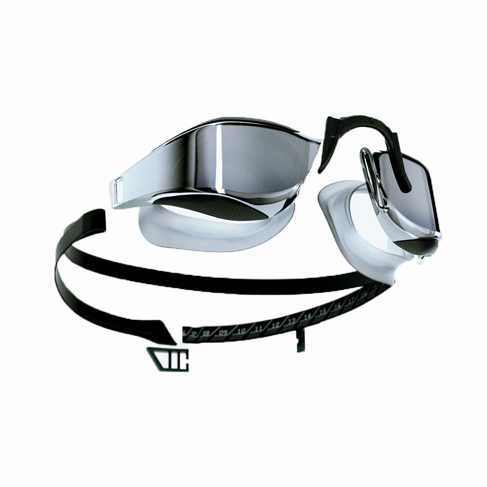Speedo Fastskin Hyper Elite Mirror Goggles - Black / Oxid Grey / Chrome-547610