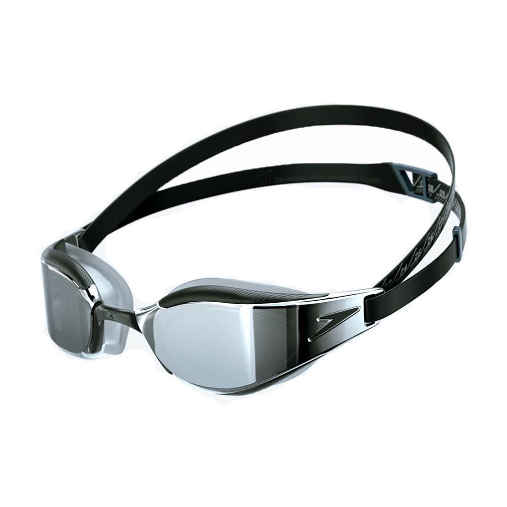 Speedo Fastskin Hyper Elite Mirror Goggles - Black / Oxid Grey / Chrome-0