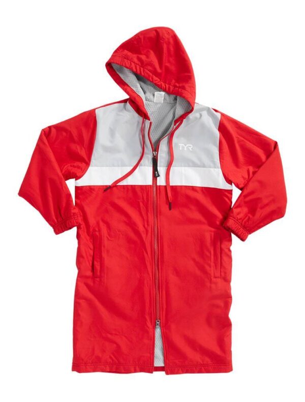 TYR Youth Alliance Podium Parka - Red-0