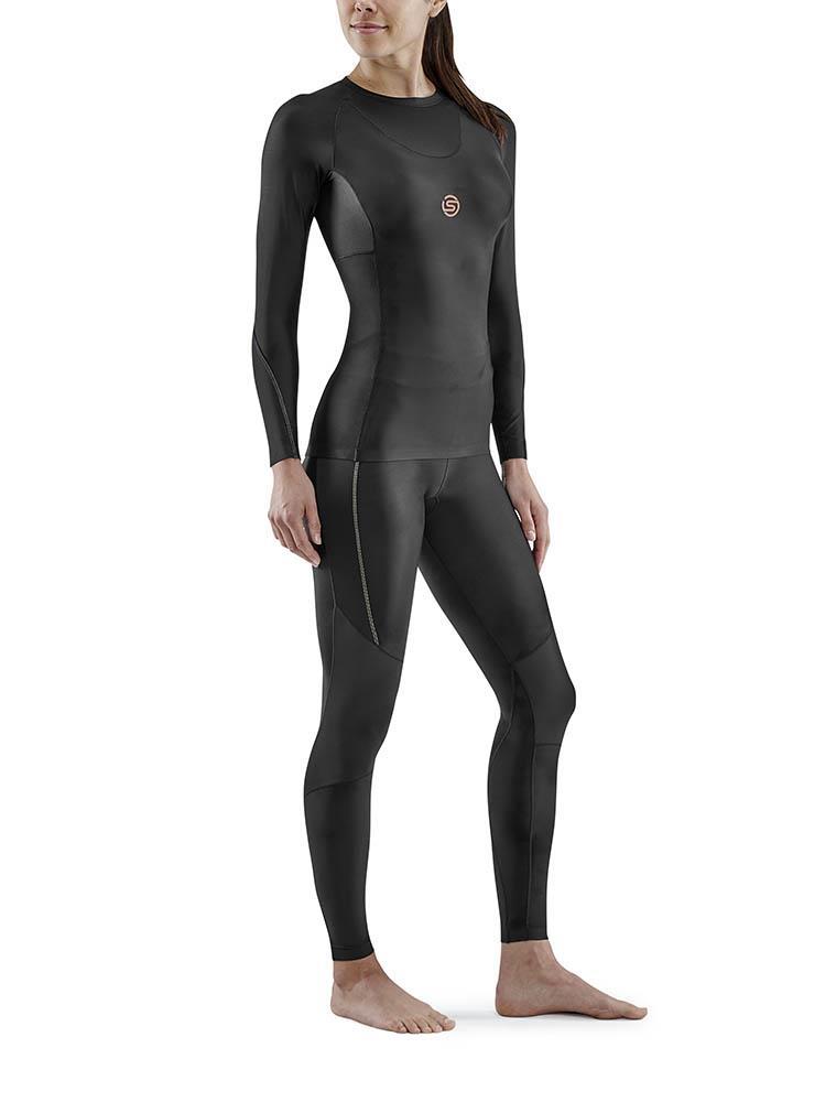 SKINS Series-5 Womens Long Sleeve Top - Black-547885