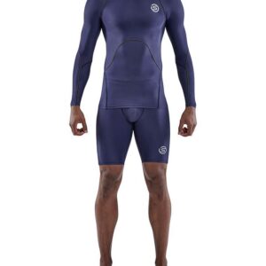 SKINS Series-3 Mens Long Sleeve Top - Navy Blue-0
