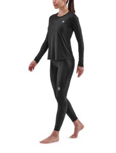 SKINS Series-3 Activewear Womens Long Sleeve Top - Black