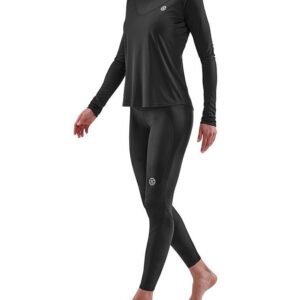 SKINS Series-3 Activewear Womens Long Sleeve Top - Black-0