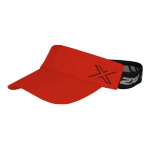 2XU Unisex Performance Visor - Rust/ Black-0