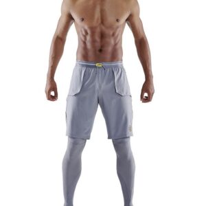 SKINS Series-5 Men's T&R Long Tights - Mid Grey-0
