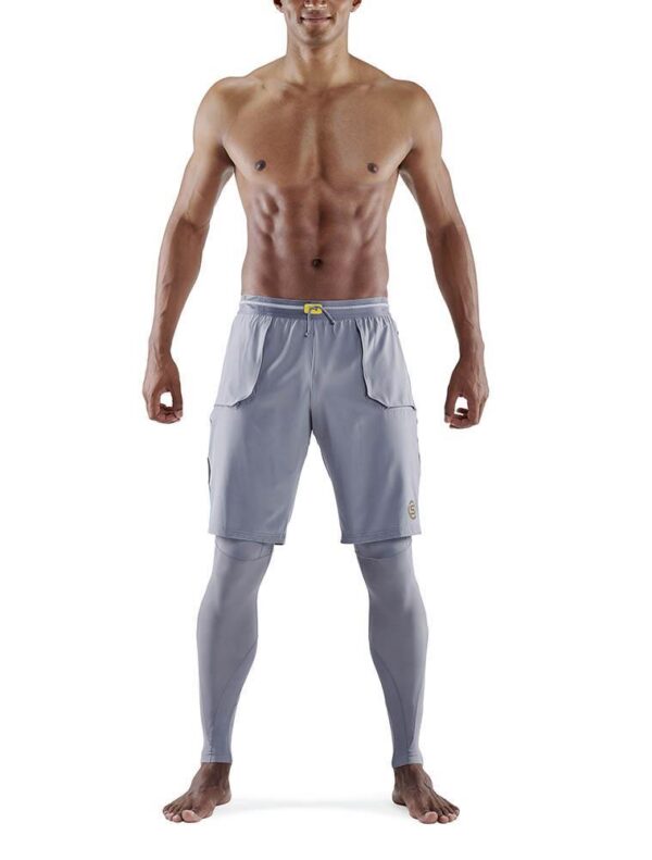 SKINS Series-5 Men's T&R Long Tights - Mid Grey-0