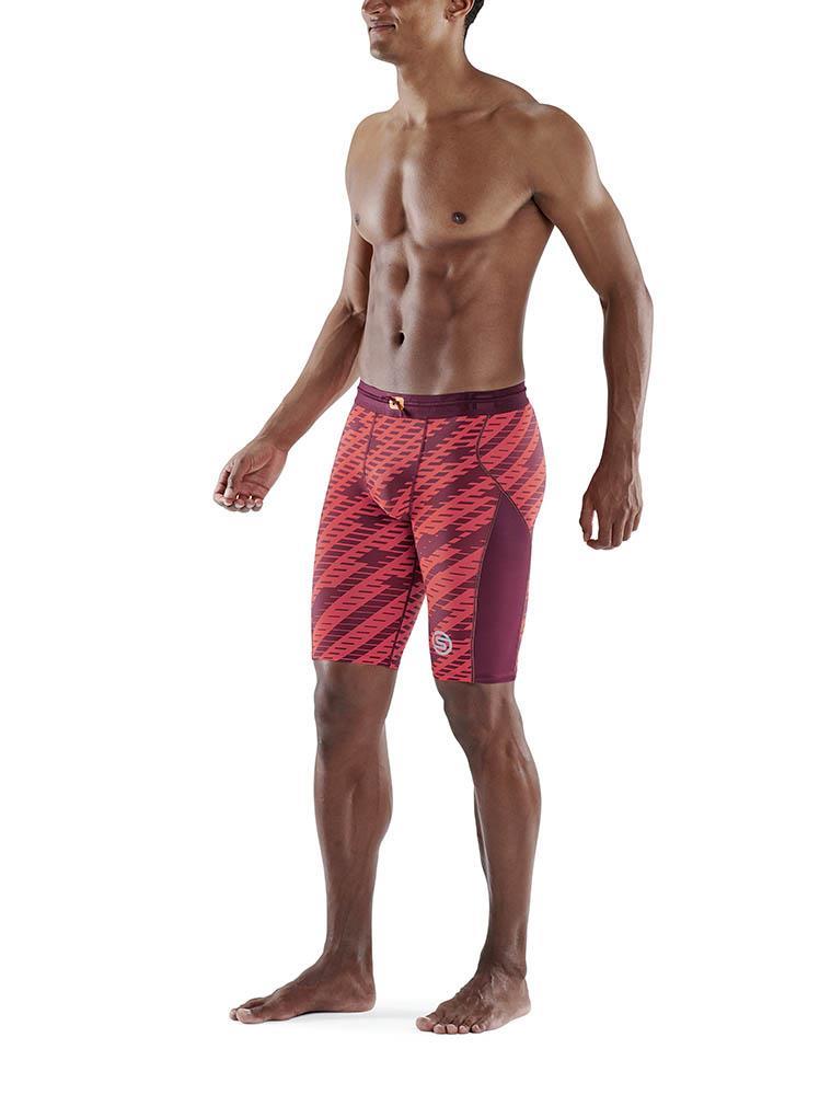 SKINS Series-3 Mens Half Tights - Flame Geo-547828