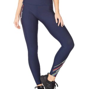 2XU Women's Aero Sculpt Hi-Rise Compression Tights - Midnight/ Electric Stripe-0