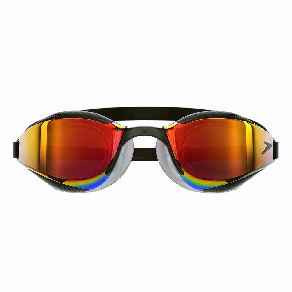 Speedo Fastskin Hyper Elite Mirror Goggles - Black / Oxid Grey / Fire Gold-547617