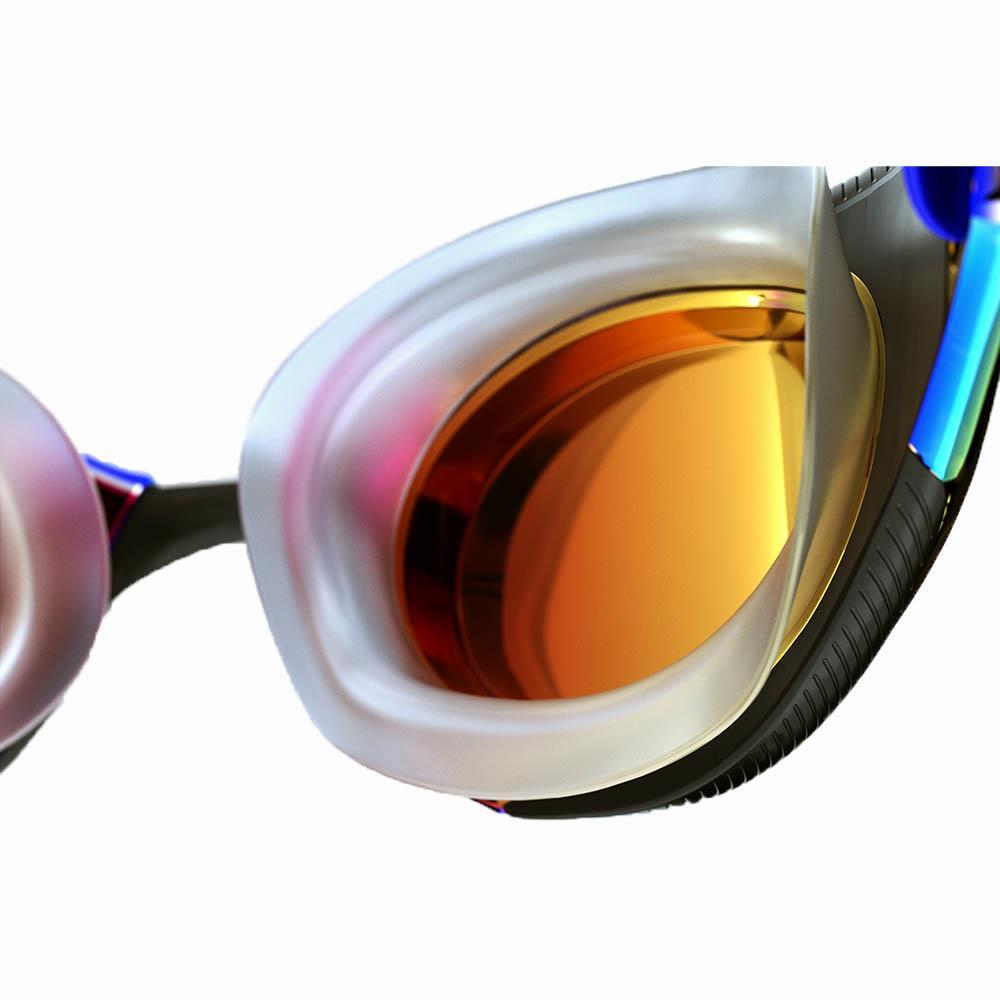 Speedo Fastskin Hyper Elite Mirror Goggles - Black / Oxid Grey / Fire Gold-547618