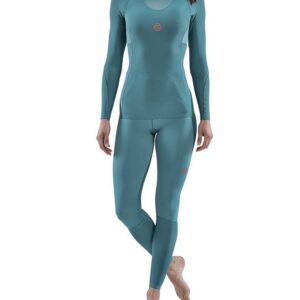SKINS Series-5 Womens Long Sleeve Top - Teal-0