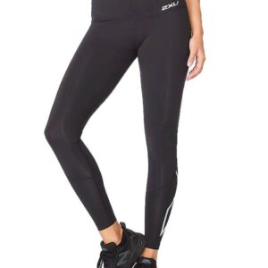 2XU Women's Motion Hi-Rise Compression Tights - Black/ Silver-0