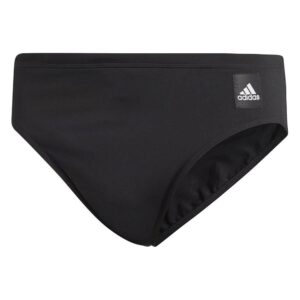 Adidas Boy's Pro Solid Swim Trunks - Black / White-0