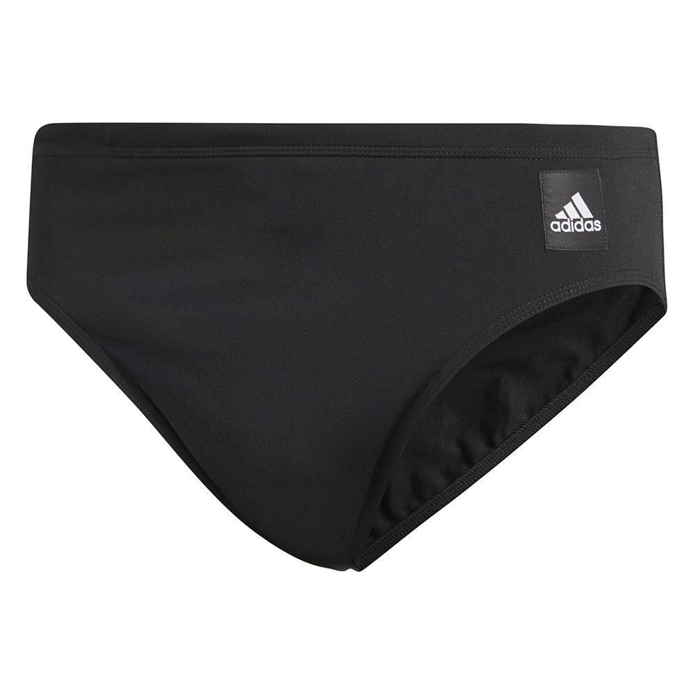 Adidas Boy's Pro Solid Swim Trunks - Black / White-0