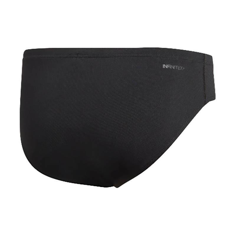 Adidas Boy's Pro Solid Swim Trunks - Black / White-brand