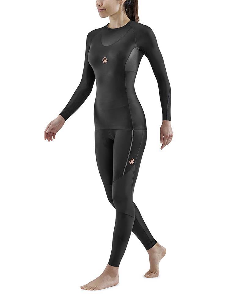 SKINS Series-5 Womens Long Sleeve Top - Black-547888