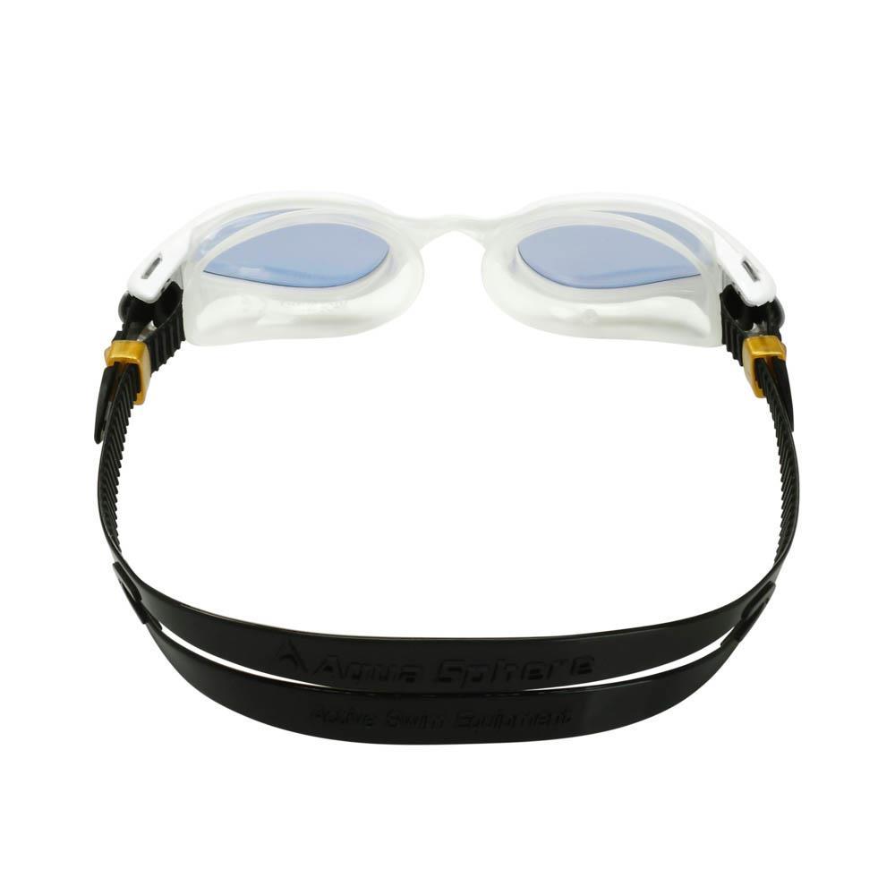 Aquasphere Kaiman Exo Gold Titanium Mirrored Goggles - White/ Clear-548548