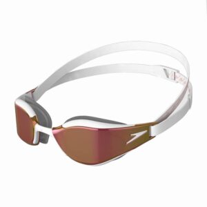 Speedo Fastskin Hyper Elite Mirror Goggles - White / Oxid Grey / Rose Gold