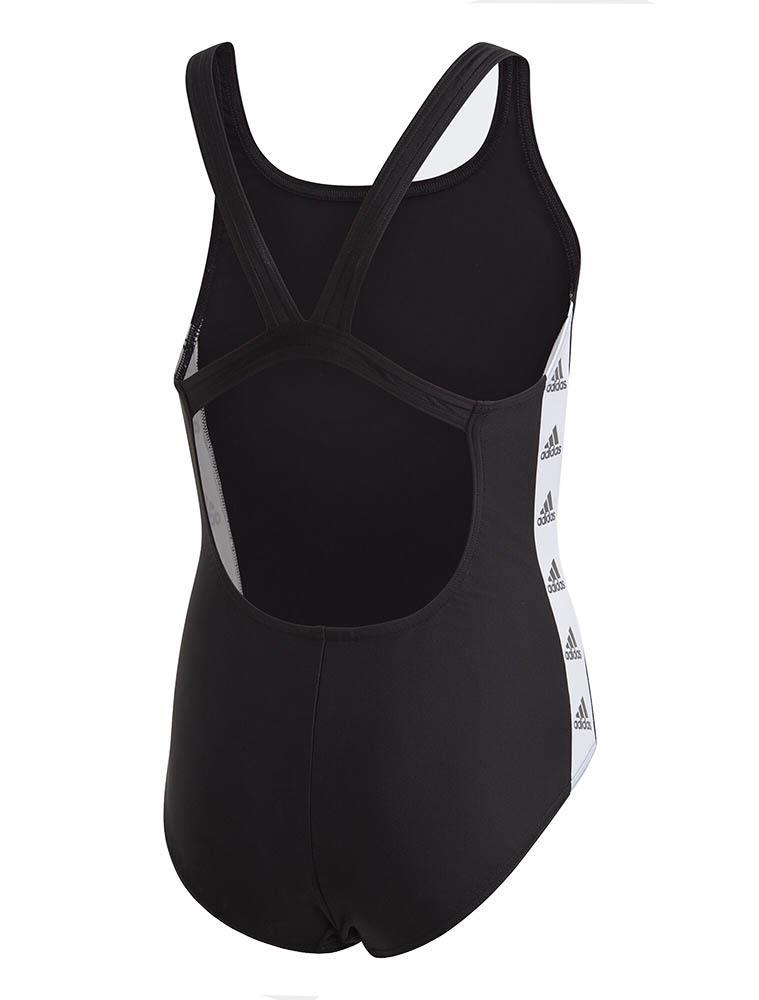Adidas Girl's YG Tape Swimsuit - Black-brand