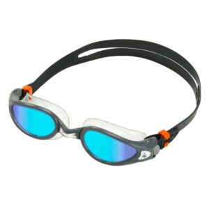 Aquasphere Kaiman Exo Blue Titanium Mirrored Goggles - Grey/ Clear-0