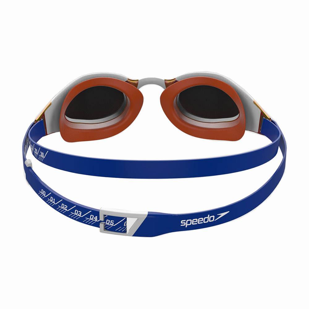 Speedo Fastskin Hyper Elite Mirror Goggles - Blue Flame / Dragon Fire / Rose Gold-brand