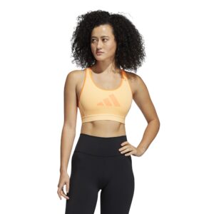 Adidas Women's DRST 3 BAR Workout Bra - Orange-0