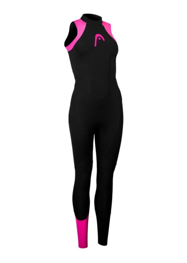 HEAD Women's OW Explorer LJ 3.2.2 Sleeveless Wetsuit - Black/ Pink-0