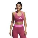 Adidas Women's DRST 3 BAR Workout Bra - Pink-552386