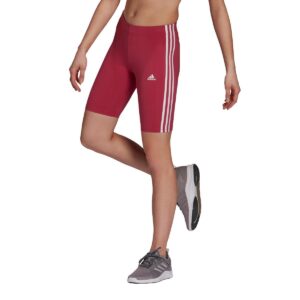 Adidas Women's Essential 3 Stripe 1/2 Tights - Pink-0