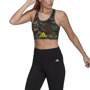 Adidas Women's Camo Workout Bra - Green-0