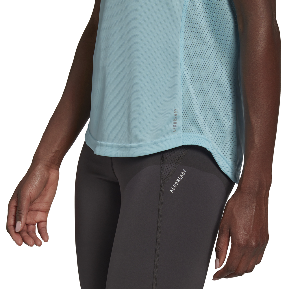 Adidas Women's Own the Run T-Shirt - Blue-552229