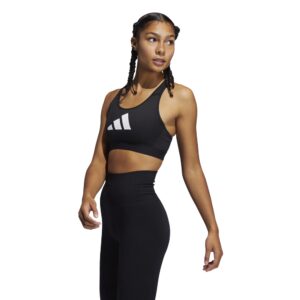 Adidas Women's DRST 3 BAR Workout Bra - Black-0