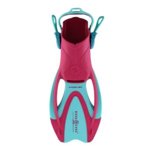 Aqua Lung Zinger Junior Snorkelling Fins - Turquoise- Dark Pink-0