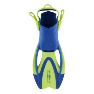 Aqua Lung Zinger Junior Snorkelling Fins - Bright Green- Light Blue-0